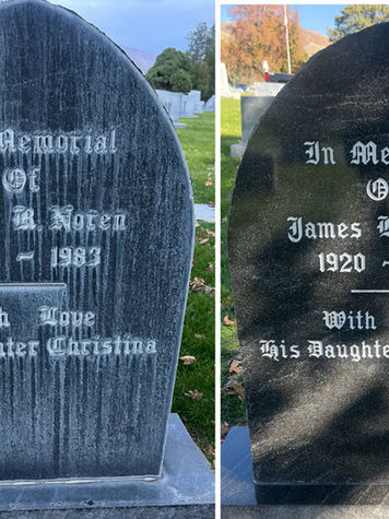 Restored monument