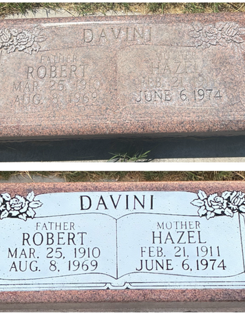 Restored monument